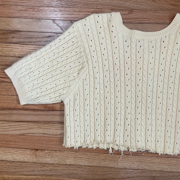 TALBOTS Cropped Yellow Cardigan - Picture 8 of 9